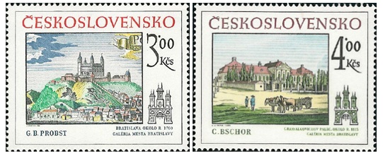 Bratislavské historické motivy 1981 - čistá - č. 2494-2495