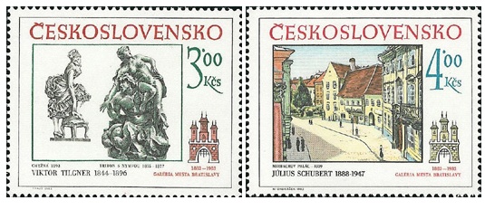 Bratislavské historické motivy 1983 - čistá - č. 2611-2612