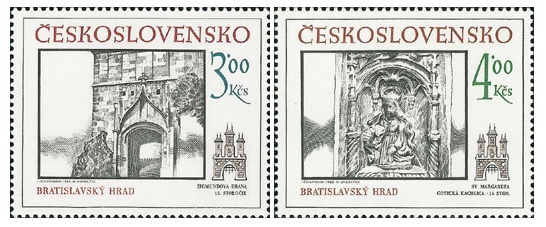 Bratislavské historické motivy 1986 - čistá - č. 2756-2757
