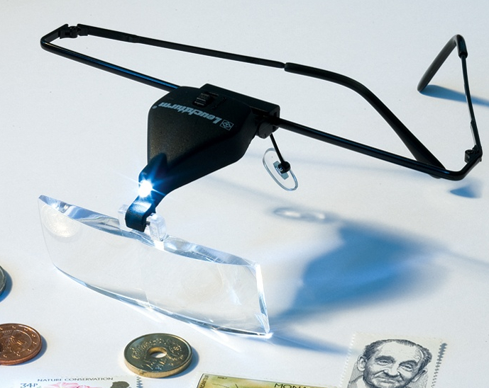 Brýle s lupou a diodou LED - LU 200 LED