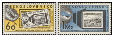 Celostátní výstava poštovních známek BRATISLAVA 1960 - čistá - č. 1125-1126