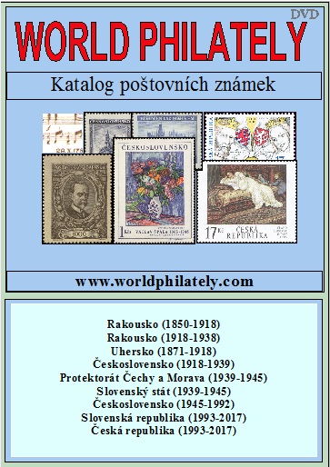 Ceník poštovních známek - katalog World Philately 2018 - 9 zn. zemí na DVD