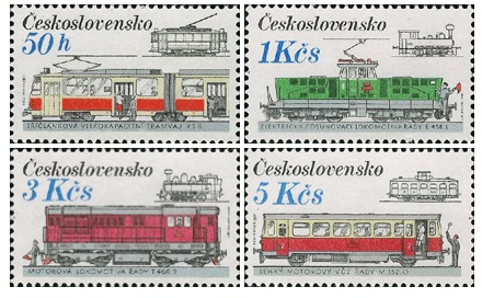 Československá kolejová vozidla - čistá - č. 2764-2767
