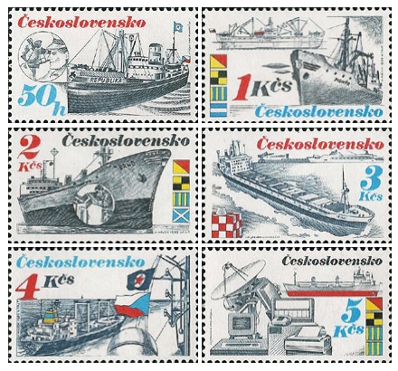 Československá námořní plavba - čistá - č. 2885-2890