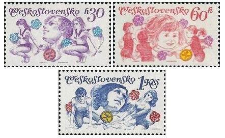 Československá spartakiáda 1975 - čistá - č. 2139-2141