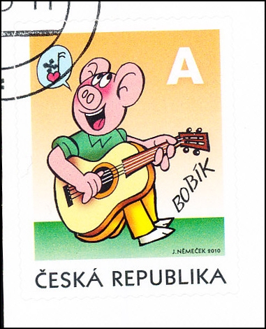 Čtyřlístek - Bobík - razítkovaná známka A - č. 681