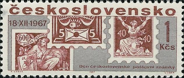 Den čs. poštovní známky 1967 - čistá - č. 1654