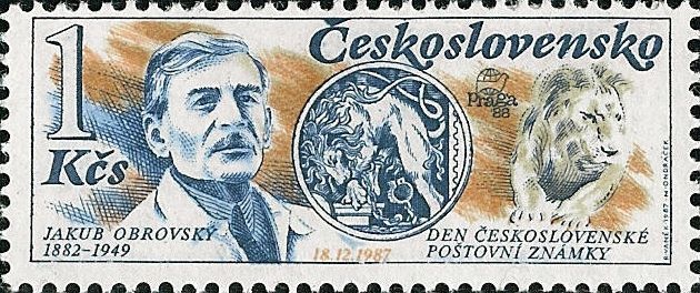 Den čs. poštovní známky 1987 - čistá - č. 2823