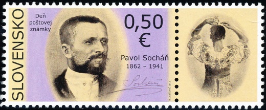 Deň poštovej známky: Pavol Socháň (1862 – 1941) - Slovensko č. 530