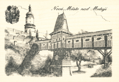 Dřevěné pohlednice - Nové Město nad Metují - No. 3A