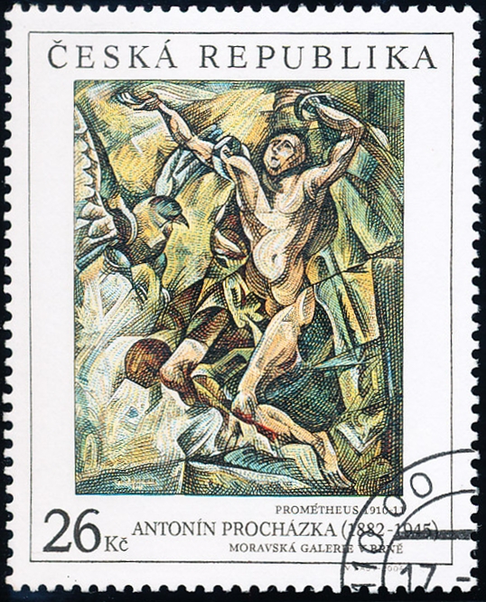 Evropská výstava Brno 2005 - Antonín Procházka - Prométheus - razítkovaná - č. 392