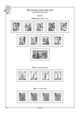 Francouzská zóna 1945-1949, A4, papír 160 g (19 listů) - bez obalů