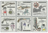 Historické palné zbraně - čistá - č. 1744-1749