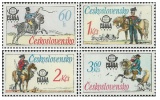 Historické poštovní stejnokroje - čistá - č. 2253-2256
