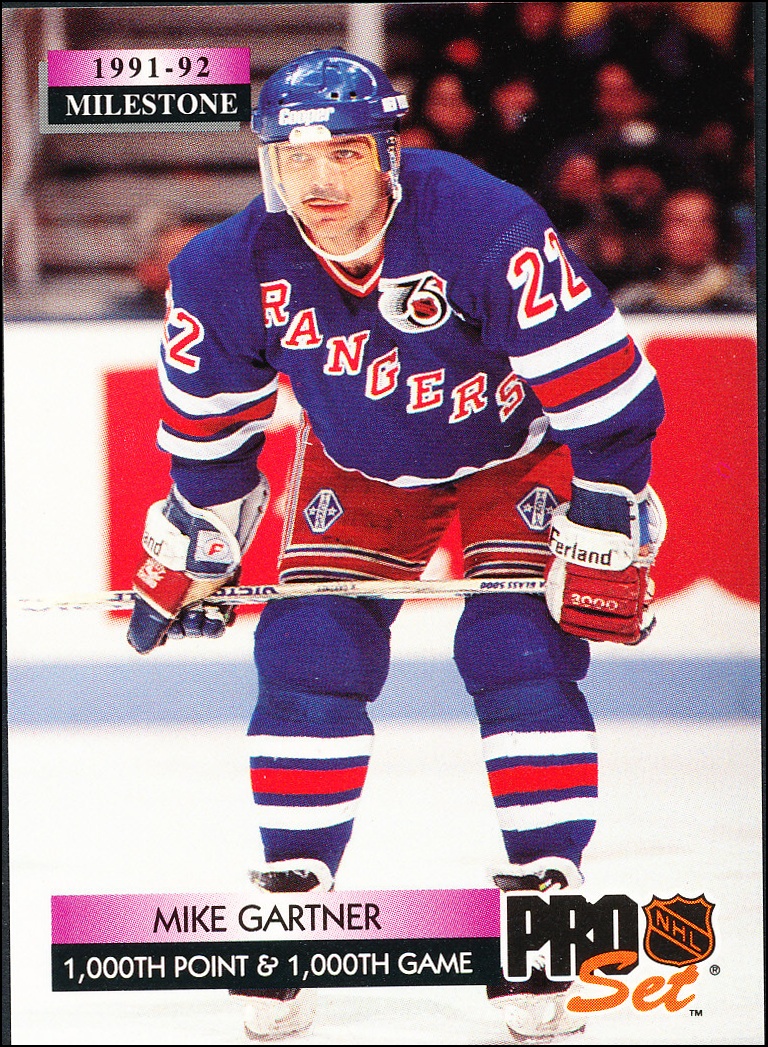 Hokejové karty Pro Set 1992-93 - Mike Gartner - 256