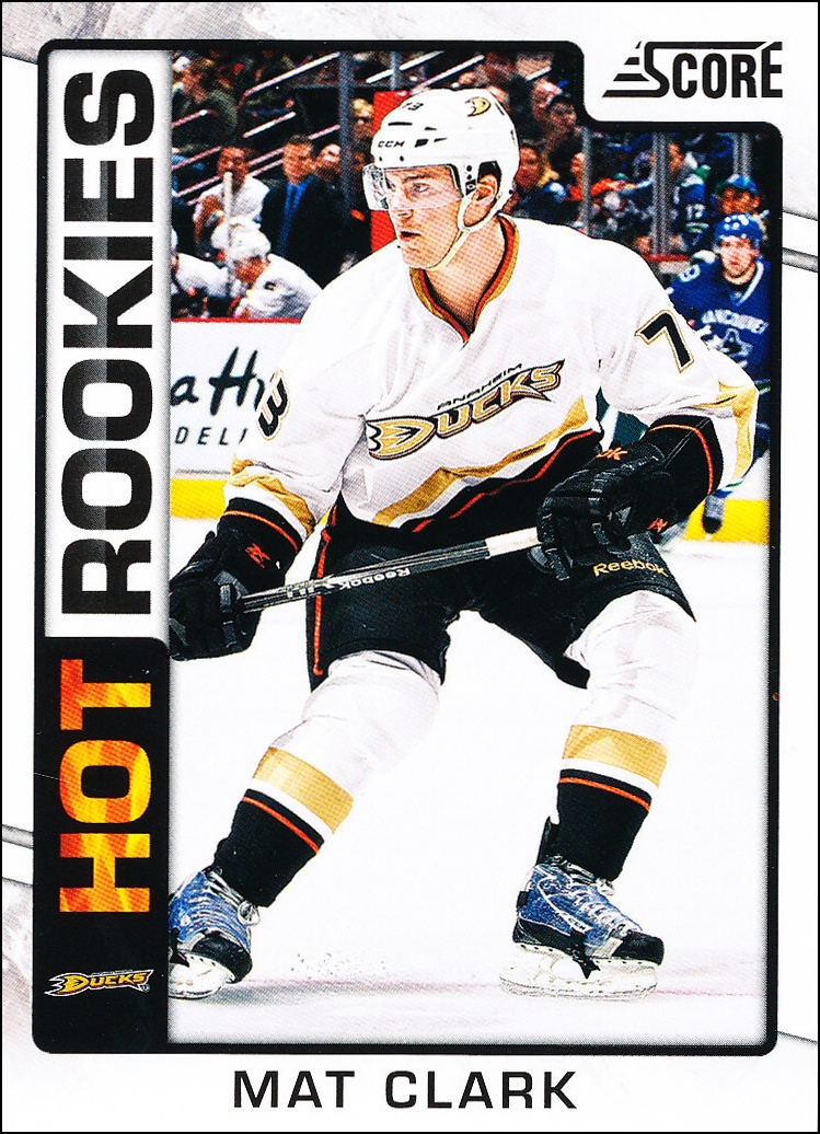 Hokejové karty SCORE 2012-13 - Rokkie - Mat Clark - 529