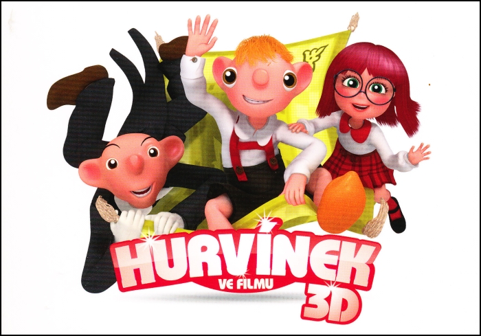 Hurvínek, Spejbl a Mánička ve filmu 3D - pohlednice - postcrossing