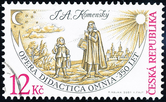 J. A. Komenský - č. 523 - razítkovaná