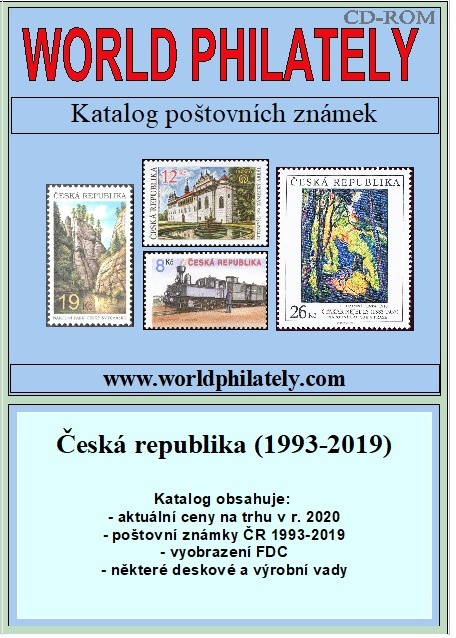 Katalog poštovních známek - Česká republika (1993-2019) - World Philately 2020  na CD-ROM médiu