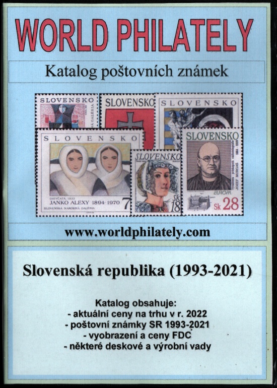 Katalog poštovních známek - Slovenská republika (1993-2021) - World Philately 2022 na CD-ROM médiu
