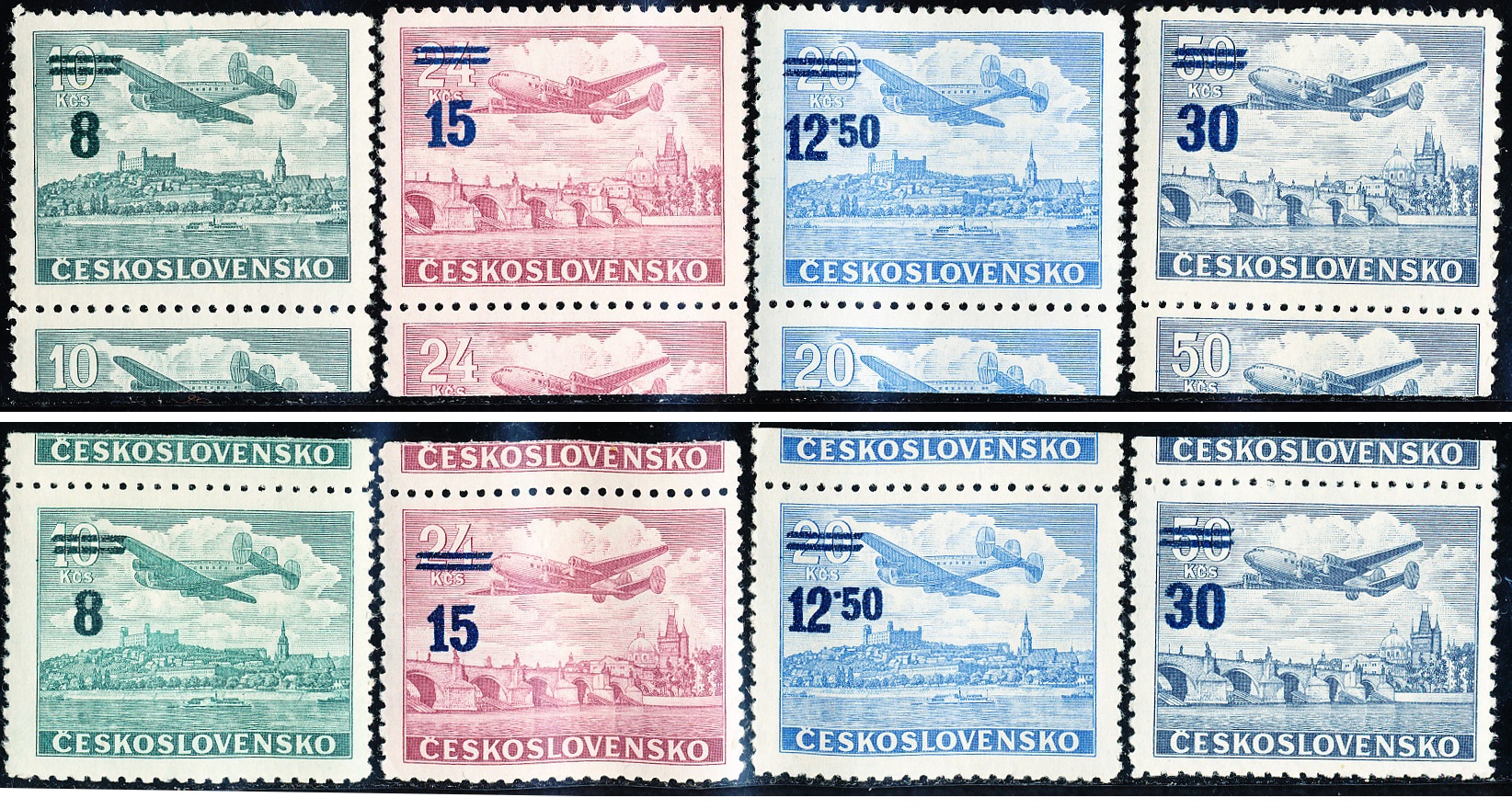 KH L29-32 a KD L29-32 - čistý - Přetisková provizoria 1949