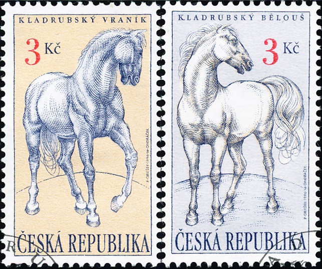 Kladrubští koně - razítkovaná - č. 122-123