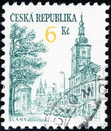 Městská architektura - Slaný - razítkovaná - č. 52