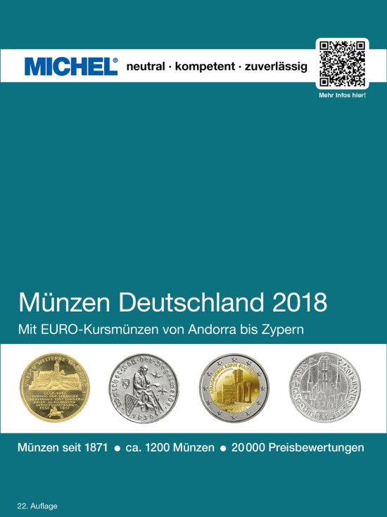 MICHEL katalog mincí - Německo 2018