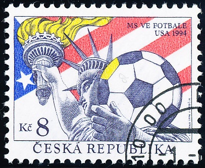 Mistrovství světa ve fotbale v USA - razítkovaná - č. 45