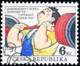 MS juniorů ve vzpírání - Cheb 1993 - razítkovaná - č. 8
