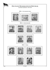 Německá demokratická republika (DDR) 1949-1963, A4, papír 160 g (66 listů) - bez obalů