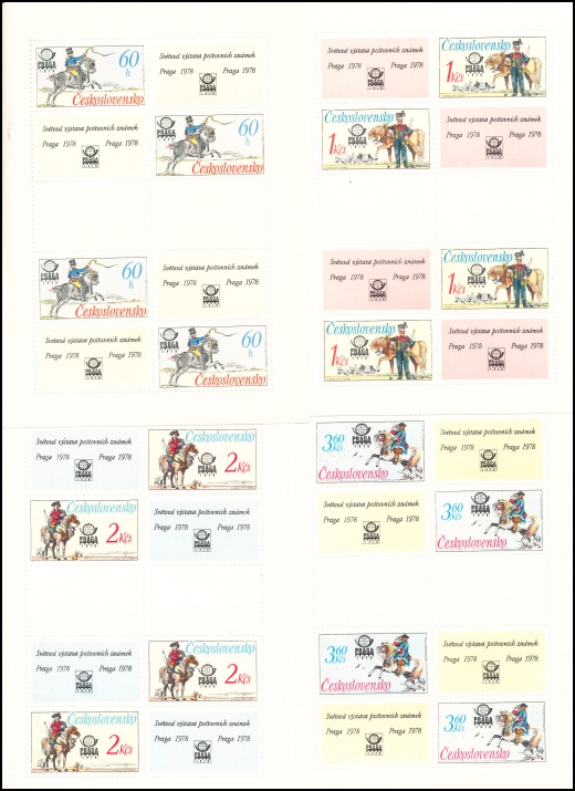 PL 2253-2256 - Historické poštovní stejnokroje - kompletní řada PL - čistý