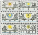 Pražské mosty - čistá - č. 2316-2321