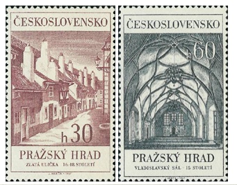 Pražský hrad 1967 - čistá - č. 1611-1612