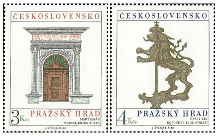 Pražský hrad 1980 - čistá - č. 2455-2456
