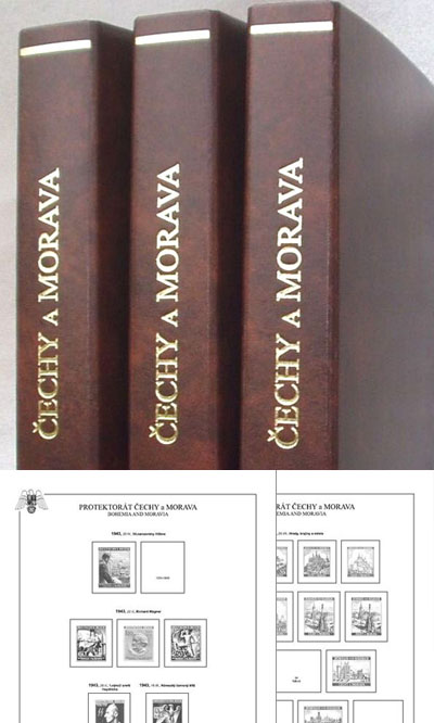 Protektorát ČaM 1939-1945, komplet - 1x desky, 1x archivní box, vč.zesílených obalů