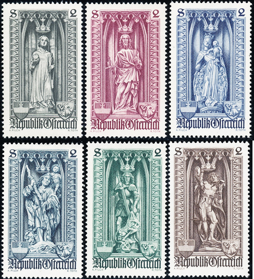 Rakousko - čistá - č. 1284-1289