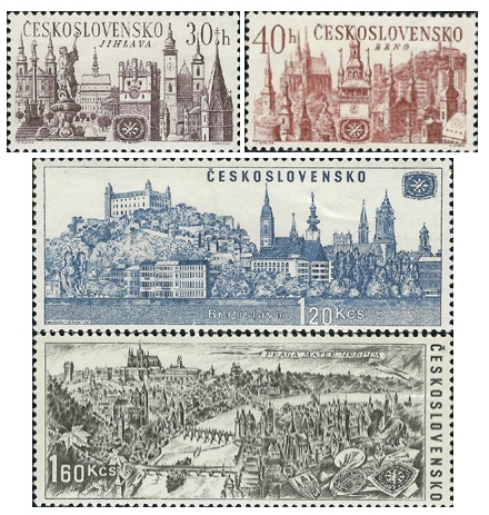 Rok mezinárodního cestovního ruchu 1967 - čistá - č. 1583-1586