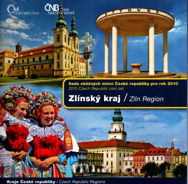 Sada oběžných mincí 2010 - ČR - Zlínský kraj - ČNB