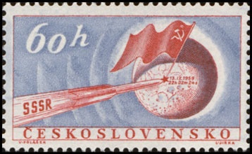 Sovětská raketa na Měsíci - čistá - č. 1069