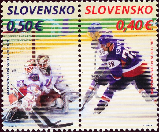 Šport: Majstrovstvá sveta v ľadovom hokeji 2011 - Slovensko č. 493 a 494