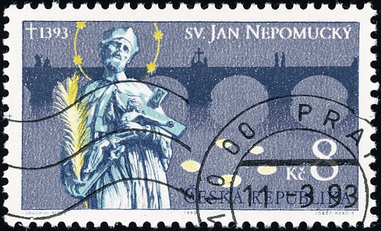 Svatý Jan Nepomucký - razítkovaná - č. 4