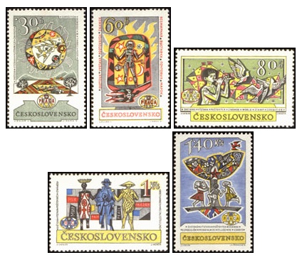 Světová výstava poštovních známek PRAGA 1962 - čistá - č. 1263-1267