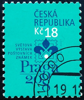 Světová výstava poštovních známek Praga 2008 - č. 539 - razítkovaná