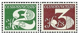 Svitkové výplatní známky 1980 - čistá - č. 2413-2414