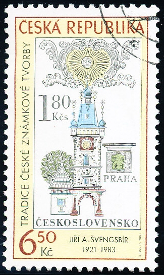 Tradice české známkové tvorby - razítkovaná - č. 387