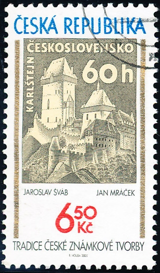 Tradice české známkové tvorby - razítkovaná - č. 421