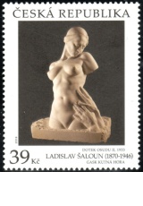 Umělecká díla na známkách - Ladislav Šaloun - č. 1055 - za nominál