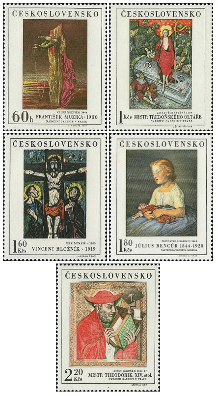 Umění 1969 - čistá - č. 1798-1802