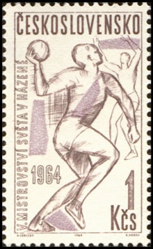 V. mistrovství světa v házené mužů, Praha 1964 - čistá - č. 1358